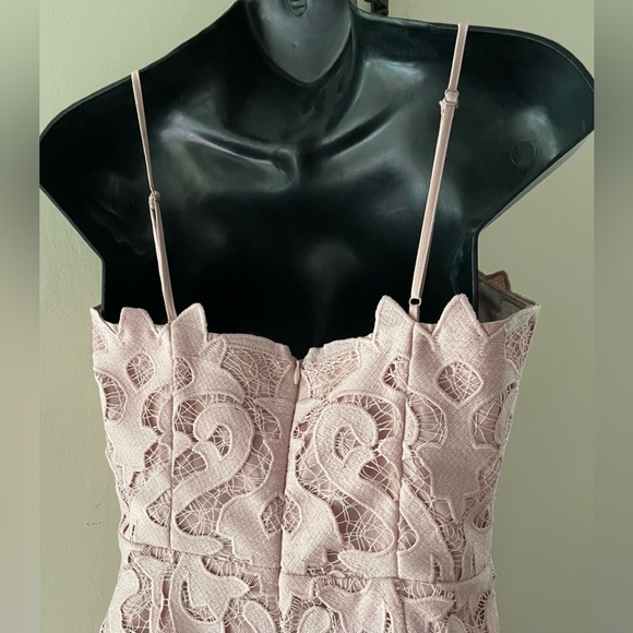 Bardot Pink Rose Lina Lace Dress Size 6 - Picture 4 of 13